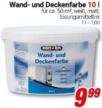CENTERSHOP Wand und Deckenfarbe Angebot