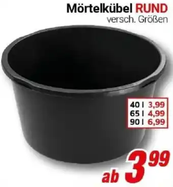 CENTERSHOP Mörtelkübel RUND Angebot