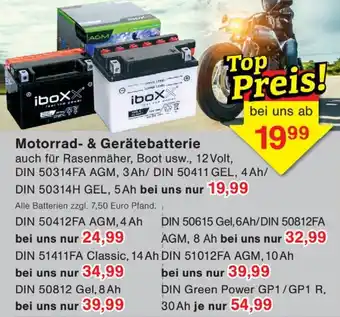 Wiglo Wunderland Motorrad- & Gerätebatterie Angebot