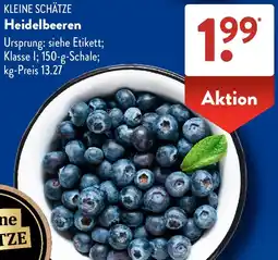 Aldi Süd KLEINE SCHÄTZE Heidelbeeren Angebot