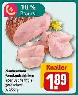REWE Zimmermann Farmlandschinken Angebot
