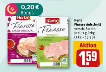 REWE HERTA Finesse Aufschnitt Angebot