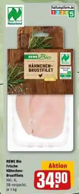 REWE REWE Bio Frische Hähnchen-Brustfilets Angebot