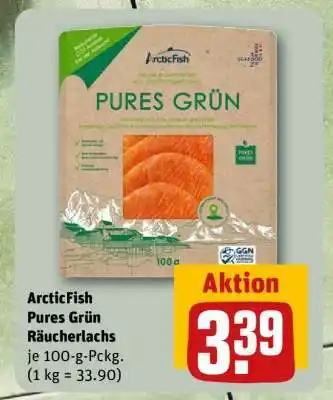 REWE ArcticFish Pures Grün Räucherlachs Angebot