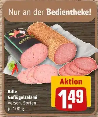 REWE BILLE Geflügelsalami Angebot