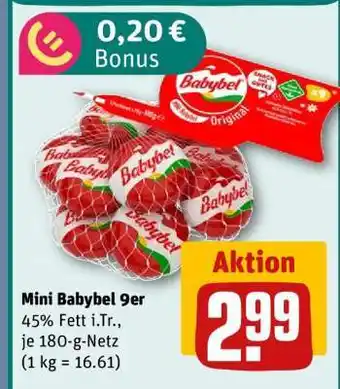 REWE Mini Babybel 9er Angebot