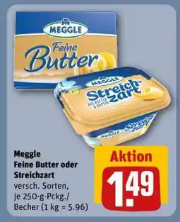 REWE MEGGLE Feine Butter oder Streichzart Angebot