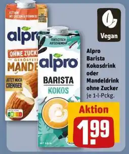 REWE Alpro Barista Kokosdrink oder Mandeldrink ohne Zucker Angebot