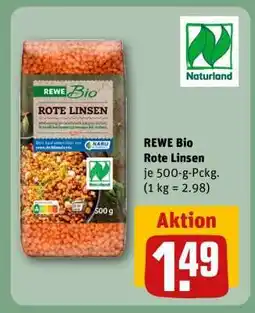 REWE REWE Bio Rote Linsen Angebot