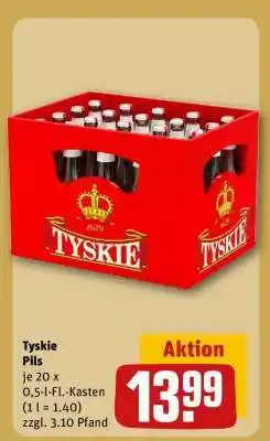REWE Tyskie Pils Angebot
