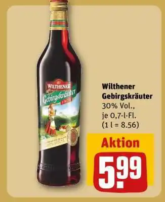 REWE WILTHENER Gebirgskräuter Angebot