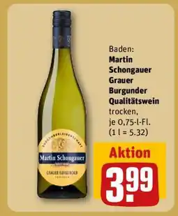 REWE Martin Schongauer Grauer Burgunder Qualitätswein Angebot
