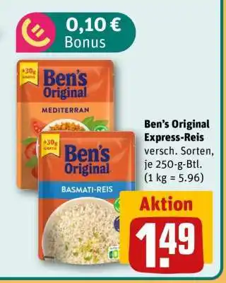 REWE Ben’s Original Express Reis Angebot