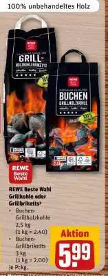 REWE REWE Beste Wahl Grillkohle oder Grillbriketts Angebot
