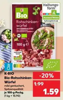 Kaufland K-BIO Bio-Rohschinken-Würfel Angebot