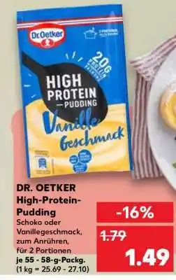 Kaufland DR. OETKER High-Protein- Pudding Angebot