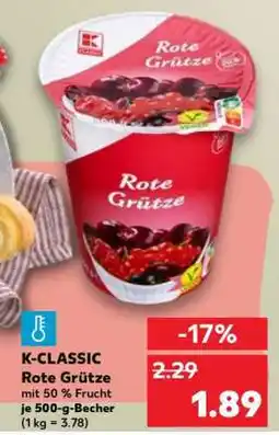 Kaufland K-CLASSIC Rote Grütze Angebot