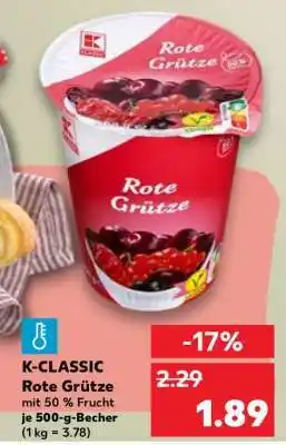Kaufland K-CLASSIC Rote Grütze Angebot