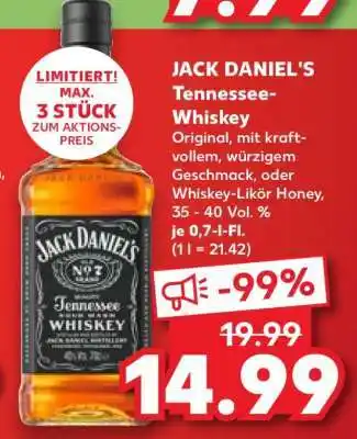 Kaufland Jack Daniel’s Tennessee Whiskey Angebot