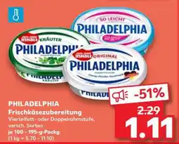 Kaufland PHILADELPHIA Frischkäsezubereitung Angebot