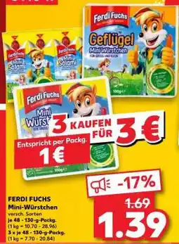 Kaufland FERDI FUCHS Mini-Würstchen Angebot