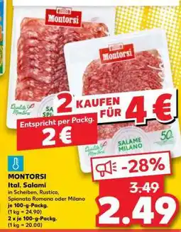 Kaufland MONTORSI Ital. Salami Angebot