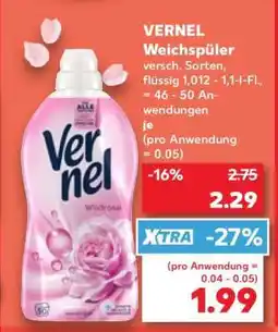 Kaufland Vernel Weichspüler Angebot