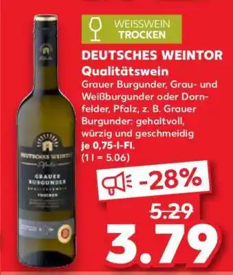 Kaufland Deutsches Weintor Qualitätswein Angebot