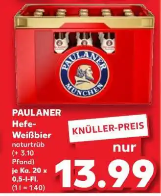 Kaufland PAULANER Hefe- Weißbier naturtrüb Angebot