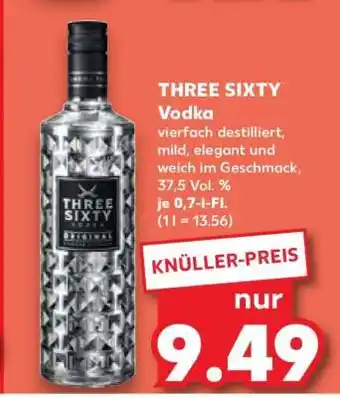 Kaufland Three Sixty Vodka Angebot