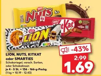 Kaufland LION, NUTS, KITKAT oder SMARTIES Angebot