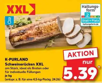 Kaufland K-PURLAND Schweinerücken XXL Angebot