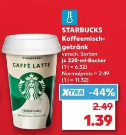 Kaufland STARBUCKS Kaffeemischgetränk Angebot
