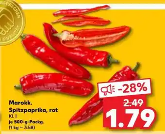 Kaufland Marokk. Spitzpaprika, rot Angebot