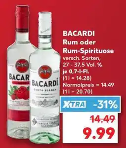 Kaufland BACARDI Rum oder Rum-Spirituose Angebot