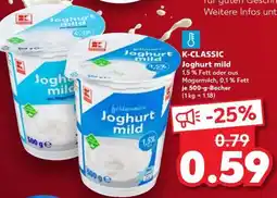 Kaufland K-CLASSIC Joghurt mild Angebot
