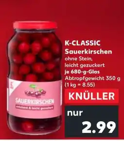 Kaufland K-CLASSIC Sauerkirschen Angebot