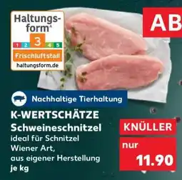 Kaufland K-WERTSCHÄTZE Schweineschnitzel Angebot