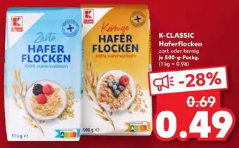 Kaufland K-CLASSIC Haferflocken Angebot