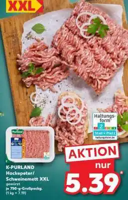 Kaufland K-PURLAND Hackepeter/Schweinemett XXL Angebot