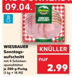 Kaufland WIESBAUER Sonntagsaufschnitt Angebot