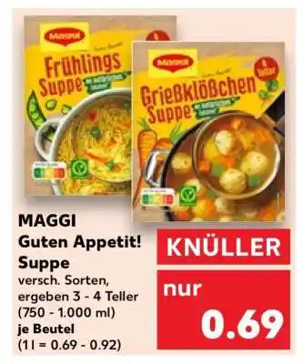 Kaufland Maggi Guten Appetit Suppe Angebot