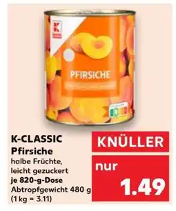 Kaufland K-CLASSIC Pfirsiche Angebot