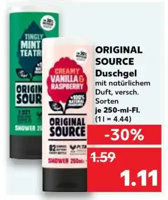 Kaufland ORIGINAL SOURCE Duschgel Angebot