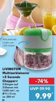 Kaufland LIVINGTON Multizerkleinerer 3 Seconds Chopper Angebot