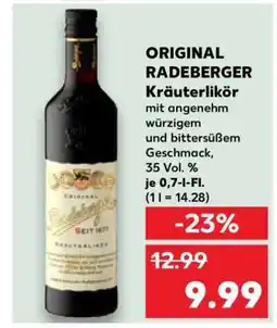Kaufland ORIGINAL RADEBERGER Kräuterlikör Angebot