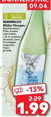 Kaufland REBENBLICK Müller-Thurgau Angebot