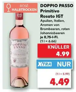 Kaufland DOPPIO PASSO Primitivo Rosato IGT Angebot