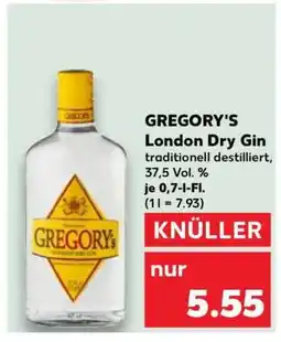 Kaufland GREGORY'S London Dry Gin Angebot