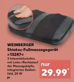 Kaufland WEINBERGER Shiatsu-Fußmassagegerät 13247 Angebot